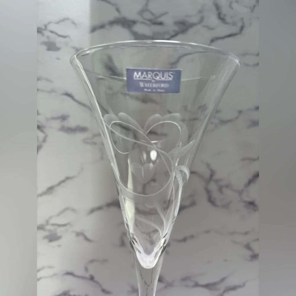 Waterford Crystal Celebration Toasting Flutes Marquis Pattern-Set of 2